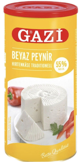 GAZİ Beyaz Peynir  Hırtenkäse 55% 800g