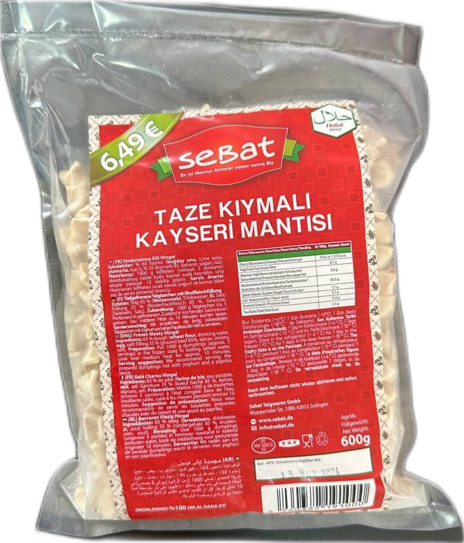 SEBAT Kıymalı Mantı 600g