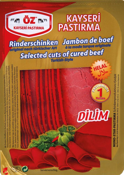 Öz Kayseri Pastırma 100gr